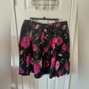 NWT! Floral 16w Talbots skirt